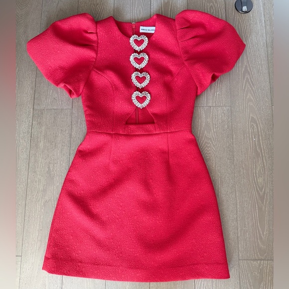 Rebecca Vallance Vibrant Red Mini Dress - Picture 4 of 16